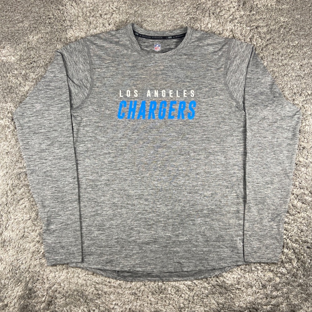 MSX by Michael Strahan Los Angeles Chargers Shirt Mens Small Gray NFL Active